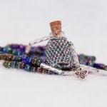 Necklace Beaded Fairy Bottle Triquetra