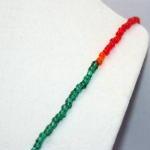 Beaded Bottle Dragon Necklace In Red, Green, And..