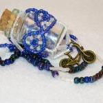 Herb Bottle Necklace With Bicycle Charm